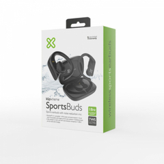 Auriculares Bluetooth Klip Xtreme SportsBuds Negro 18hs