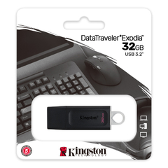 Pen Drive Kingston 32Gb Exodia Negro USB 3.2