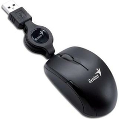 Mouse USB Genius Microtraveler Black Retractil