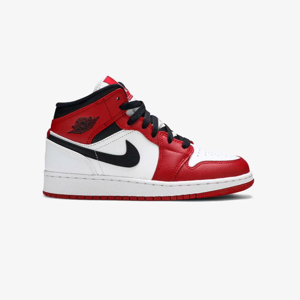 jordan 1 mid white heel chicago