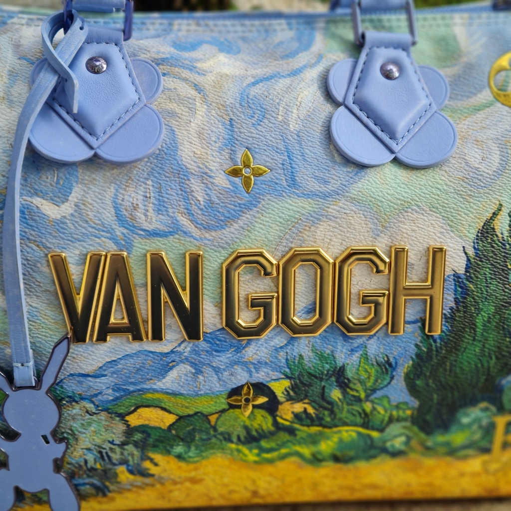 Louis Vuitton, Bags, Louis Vuitton X Jeff Coons Montaigne Mm Van Gogh  Masters Bag