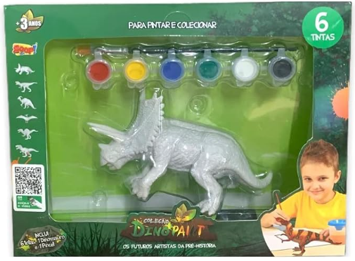 Dinossauro 3D para colorir