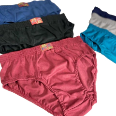 FU2058-Slip de hombre elástico a la vista embutidos pack x 3