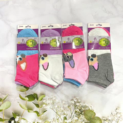 MD725-Pack x 3 Medias soquetes de mujer