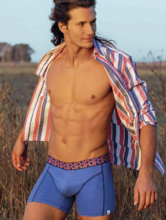 AC5019-Boxer algodón & lycra -Elástico personalizado - tienda online