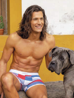 AC5020-Boxer algodón & lycra rayado