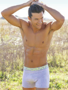 AC5086-E-Boxer algodón & lycra Elástico personalizado - Lenceria marina
