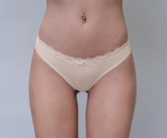 NTB530XL-Culotte en Algodón con Lycra y Puntilla