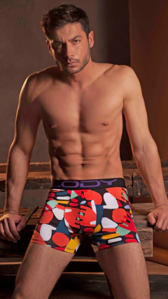 LM871-Boxer de alg. lycra estampado