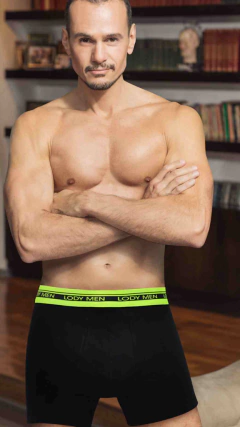 LM920-BOXER DE ALG. LYCRA LISO C-ELÁSTICO FLUO SUBLIMADO
