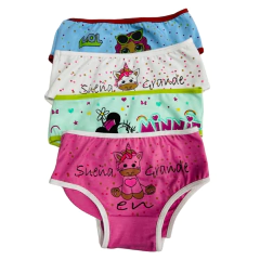 BO734-Pack x 3 Bombachas de nenas estampados surtidos