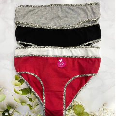 BO748-Pack x 3 Vedetina talle especial lisa