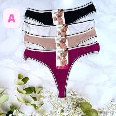 BO758-Pack x 3 Colaless estampados surtidos