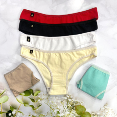 BO766-Pack x 3 Vedetina de algodón & lycra
