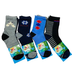 MD640-Media caña de niños Talle -6-8 pack x 3