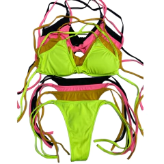 ML1079-Bikini con lazo & regulables pack x 3 - Lenceria marina