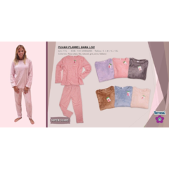 TE11- X6 PIJAMAS FLANNEL DAMA ESTAMPADO - comprar online