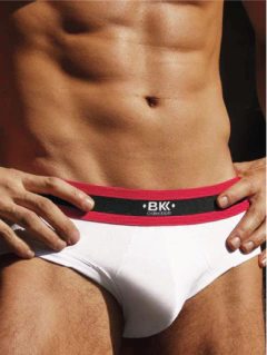 BA1008-Slip algodón y lycra liso, elástico BK - comprar online