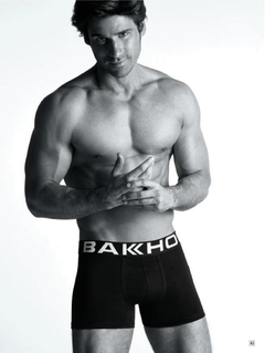 BA2000-Boxer algodón y lycra. Liso con collareta, elástico