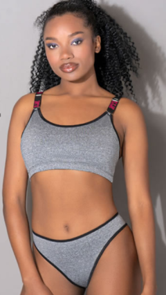 NTB2588-Conjunto Deportivo - Top y Cola Less en Supplex con Elastico