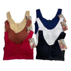 TP265-Pack x 3 Top deportivo con cierre