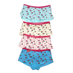 DLS840-Short de Nena Color Frente Estamp pack x 3