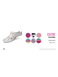 EL023U-Invisible Alta Estampada Surtida