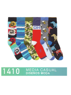 FL1410-Media casual Diseños Moda pack x3