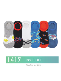 FL1417-Invisible Diseños Surtidos pack x3