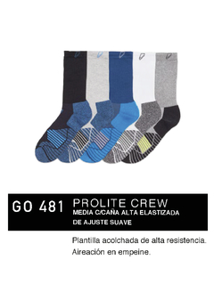 FLGO481-pack x3 Media c-caña alta elastizada de ajuste suave. Plantilla acolchada de alta resistencia. Aireación en empeine