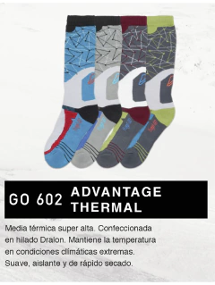 FLGO602-pack x3 Media térmica súper alta. Confeccionada en hilado Dralon. Mantiene la temperatura en condiciones climáticas extremas. Suave, aislante y de rápido secado