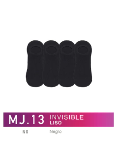 FLMJ13N-Invisible Liso negro packx3