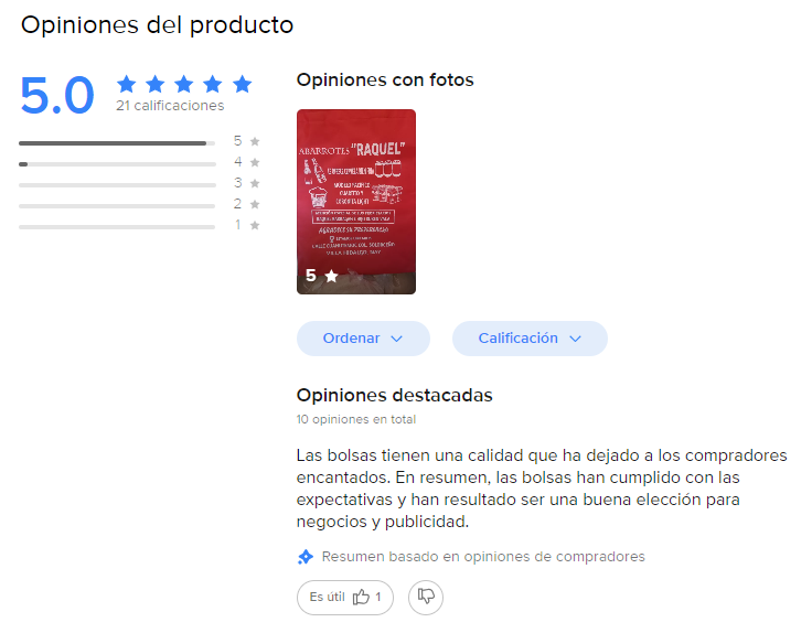 Reseñas bolsas de negocios