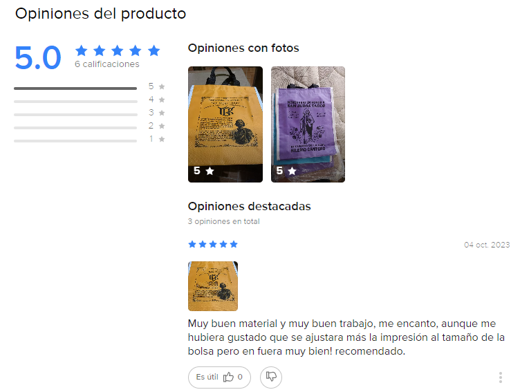 Reseña Bolsas San judas