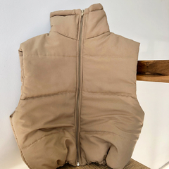 Chaleco Puffer Beige - comprar online
