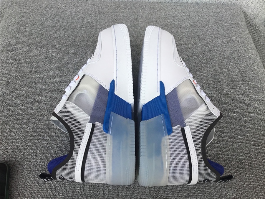 nike air force 1 react white light photo blue