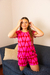 Pijama corazones fucsia rojo - comprar online