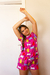 Pijama gatos fucsia