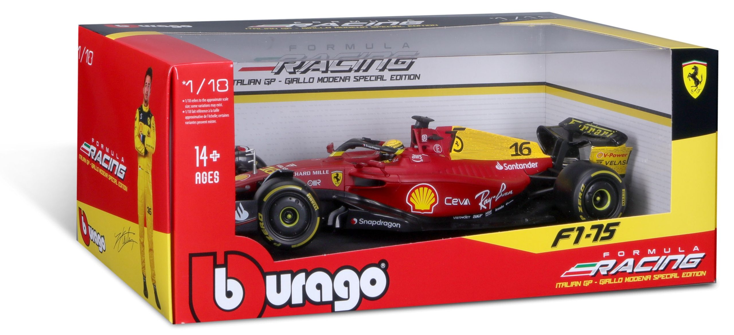 Miniatura Carro de Corrida Antigo Ferrari F1 - Vermelho 08 em metal