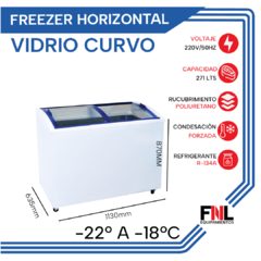 Freezer Tapa Curva 271 Lts FH350TVI en internet