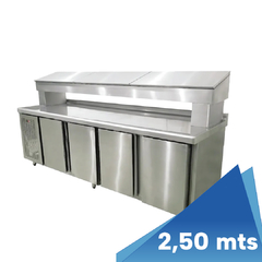 Mostrador bajo mesada 4 PUERTAS de 2,50 con cubreequipo MCR2500 - comprar online
