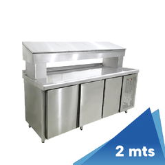 Mostrador bajo mesada 3 PUERTAS de 2,00 con cubreequipo MCR2000 - comprar online