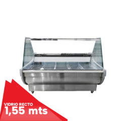 Batea Exhibidora Heladera Cúpula Recta a 45° 1,55 mts BER1550 - comprar online