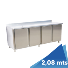 Mostrador bajo mesada 4 PUERTAS de 2,08 sin cubreequipo MRTF2080 - comprar online