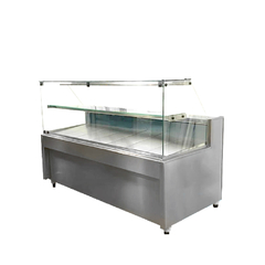 Heladera Exhibidora Batea Europa Vidrio 90° 2.4 M BEP2400F