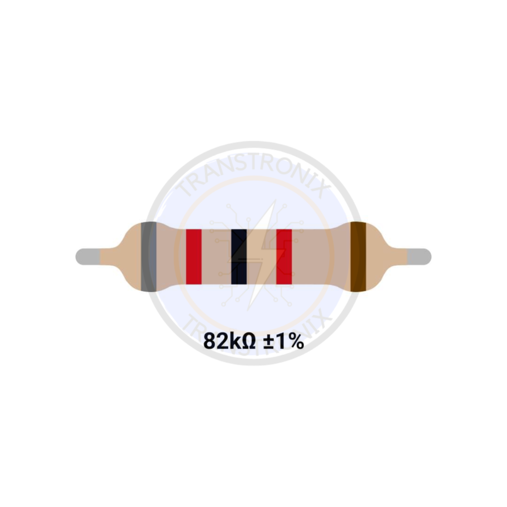 82k ohms resistencia de 1 watt