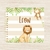 livro do bebe animais do safari leão e macaco fofo