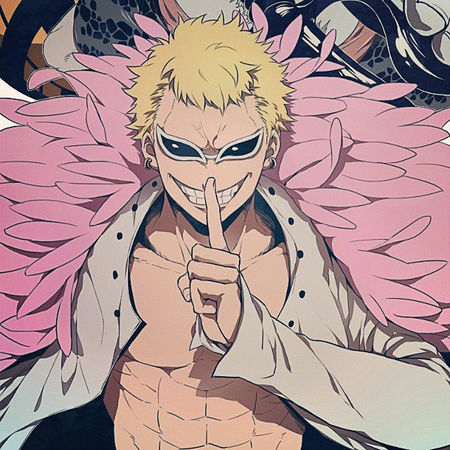 Cosplay óculos presente anime uma peça donquixote doflamingo