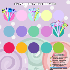 Imagen de TABAMI, Set de escritura kawaii en tarro con accesorios 15 pz