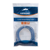 Cable de red, Cat6, UTP RJ45 Macho / RJ45 Macho, 3 ft. (1.0 m), Azul -INTELLINET-